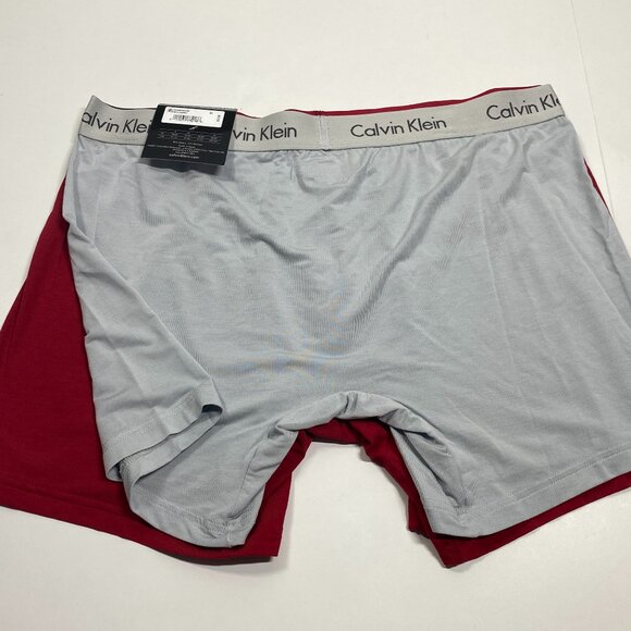NWT Calvin Klein Body Modal Boxer Briefs - 2 Pack - Red - Gray - Picture 6 of 8